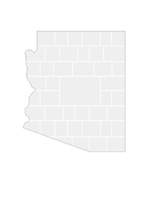 Collage Template in shape of a Arizona-Map