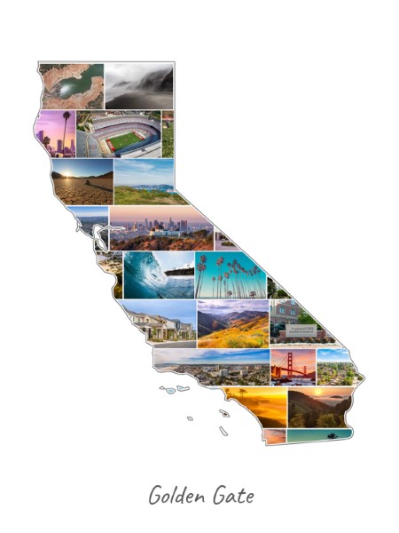 California-Collage filled with own photos