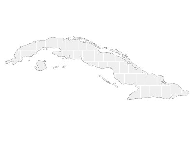 Collage Template in shape of a Cuba-Map