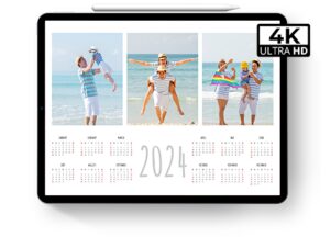 digital calendar collage ipad