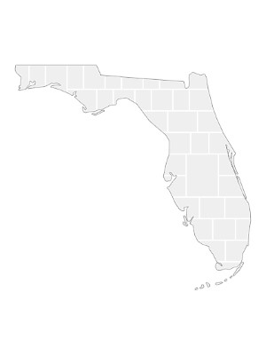 Collage Template in shape of a Florida-Map