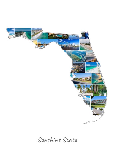 Florida-Collage filled with own photos