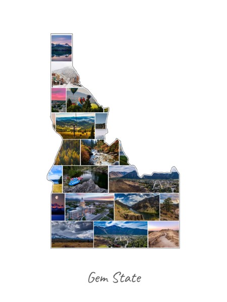 Idaho-Collage filled with own photos