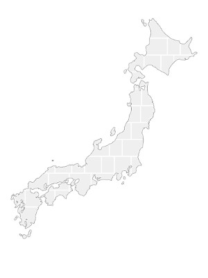 Collage Template in shape of a Japan-Map