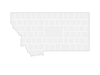 Collage Template in shape of a Montana-Map