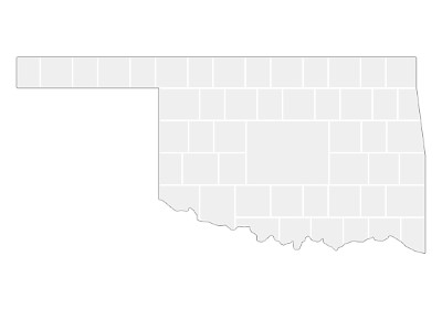 Collage Template in shape of a Oklahoma-Map