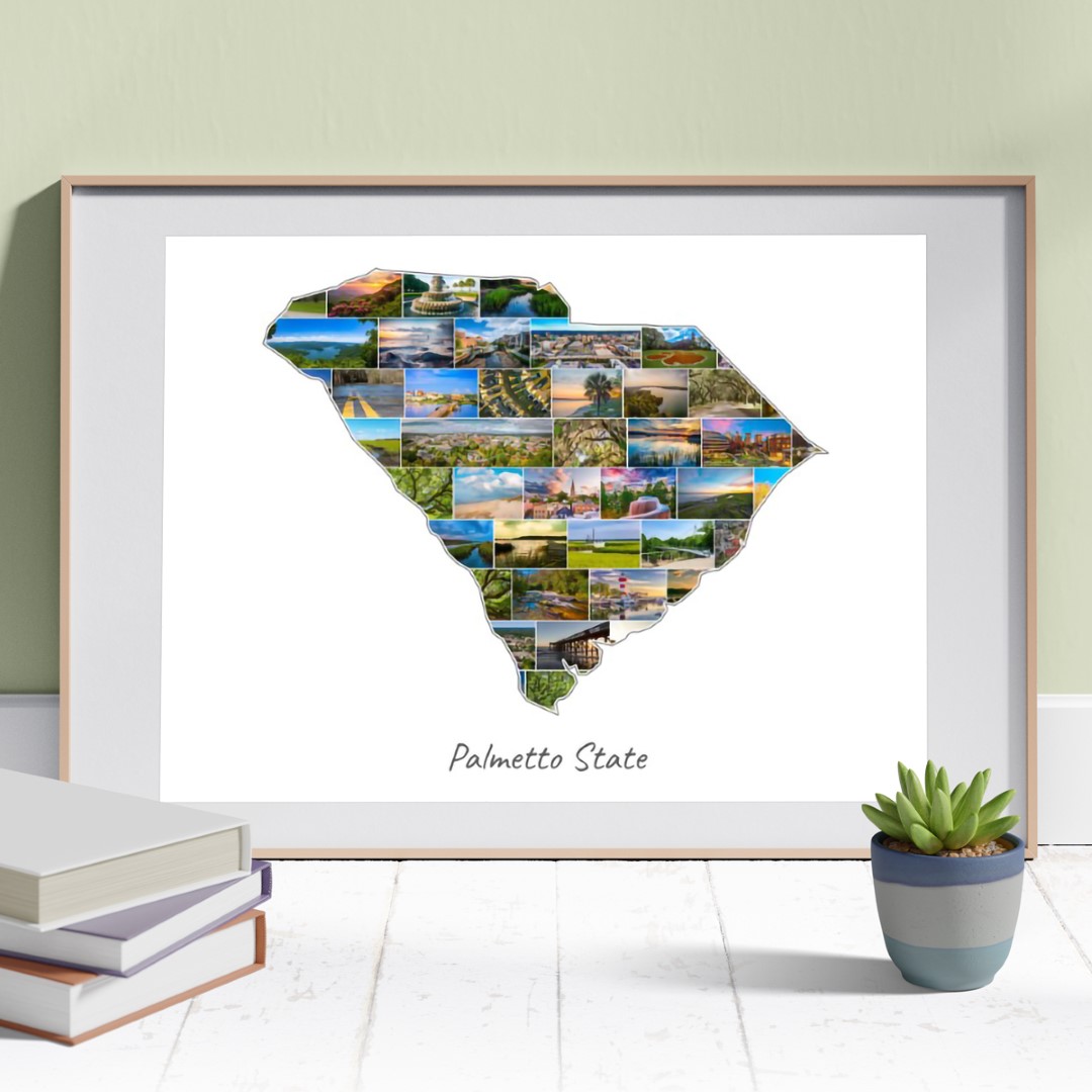 The South Carolina-Collage can be customized