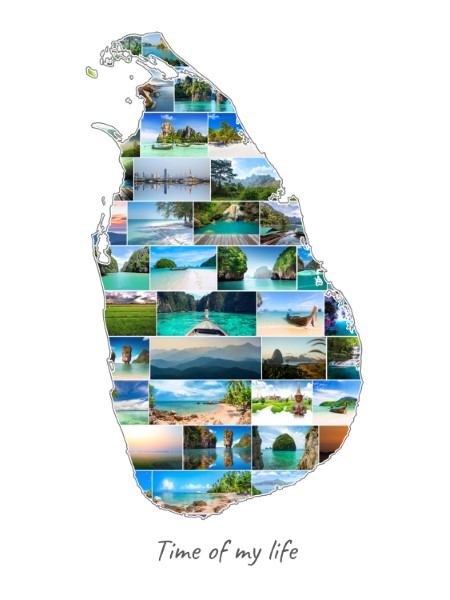 Sri Lanka-Collage filled with own photos