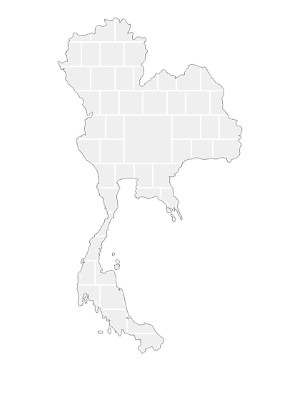 Collage Template in shape of a Thailand-Map
