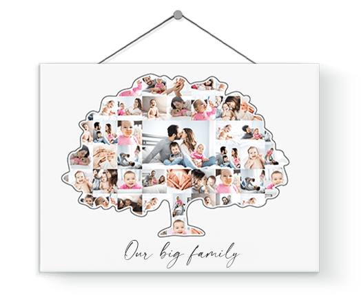 family tree collage 1st birthday